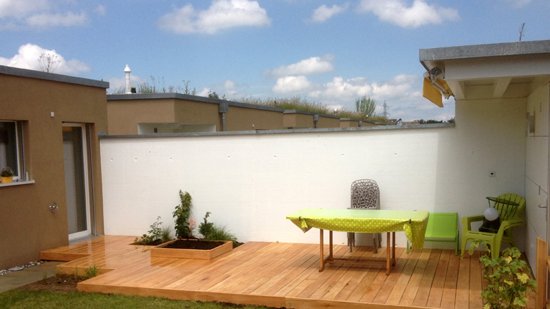 Terrasse en chêne, Attalens